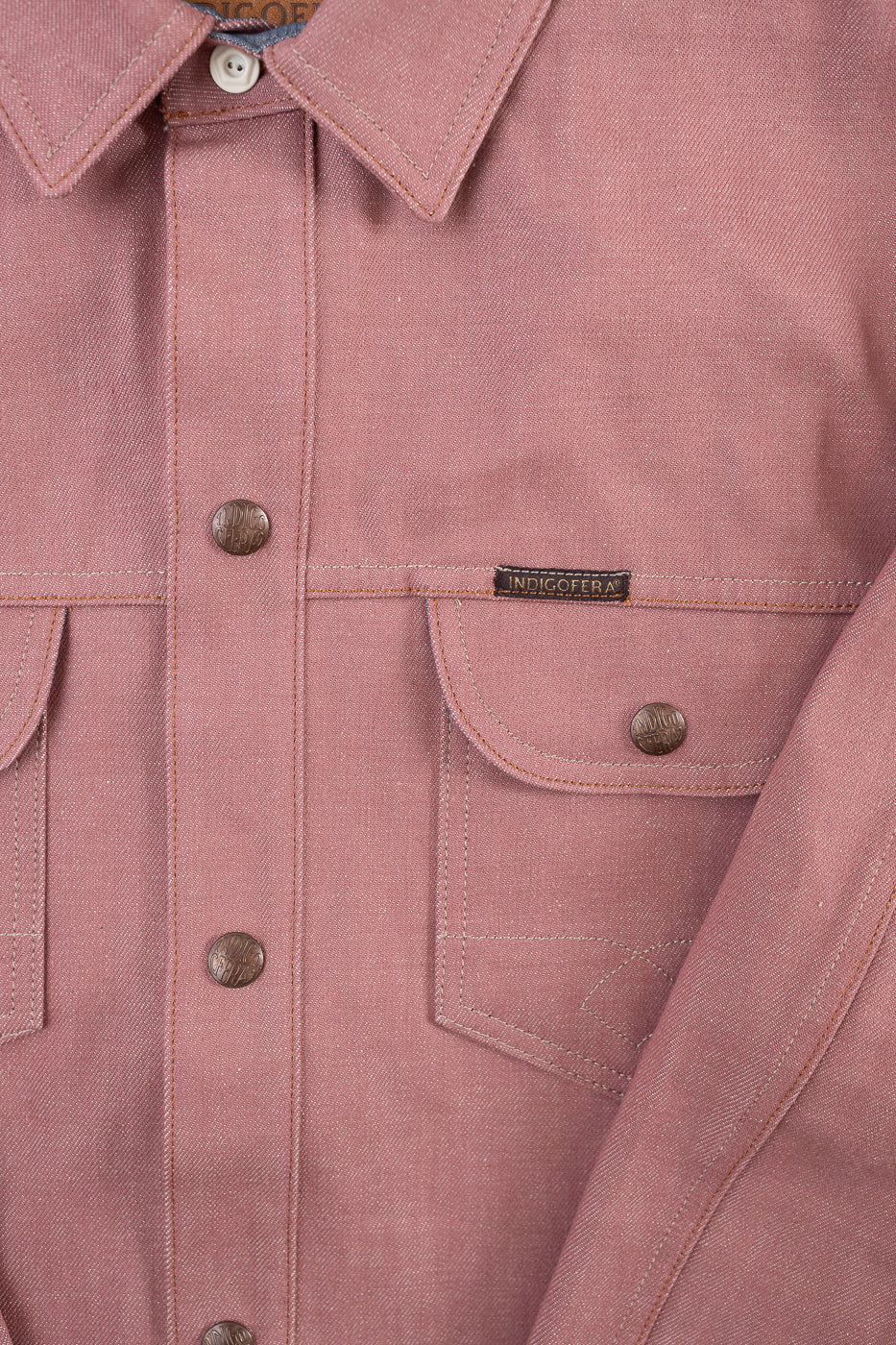 Copeland Shirt Jacket - Pink Denim