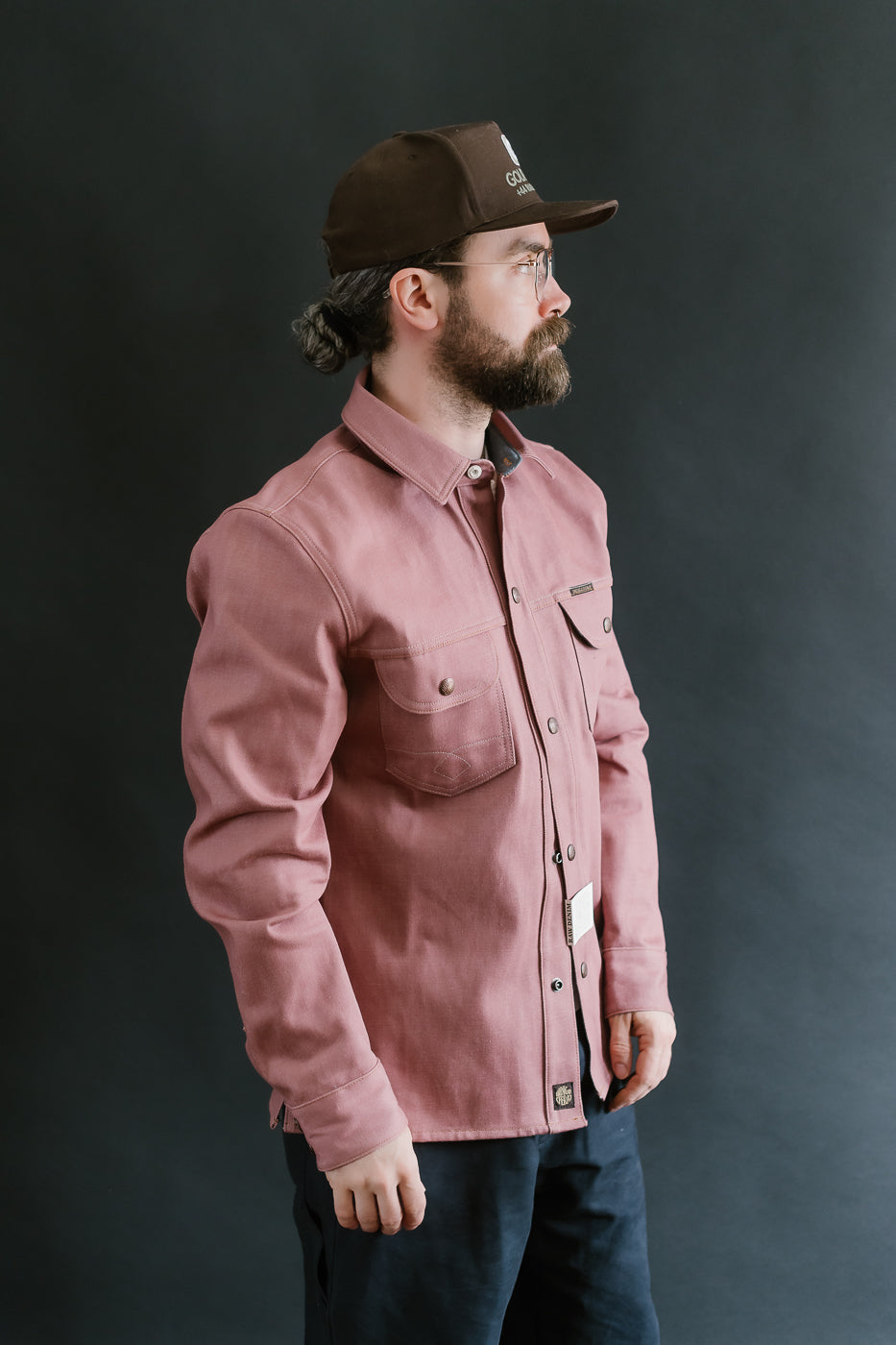 Copeland Shirt Jacket - Pink Denim