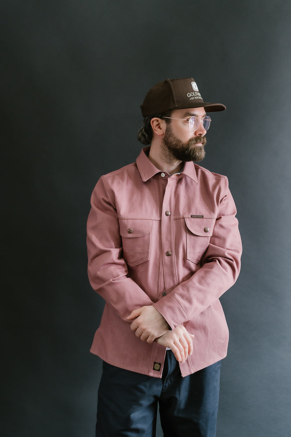 Copeland Shirt Jacket - Pink Denim