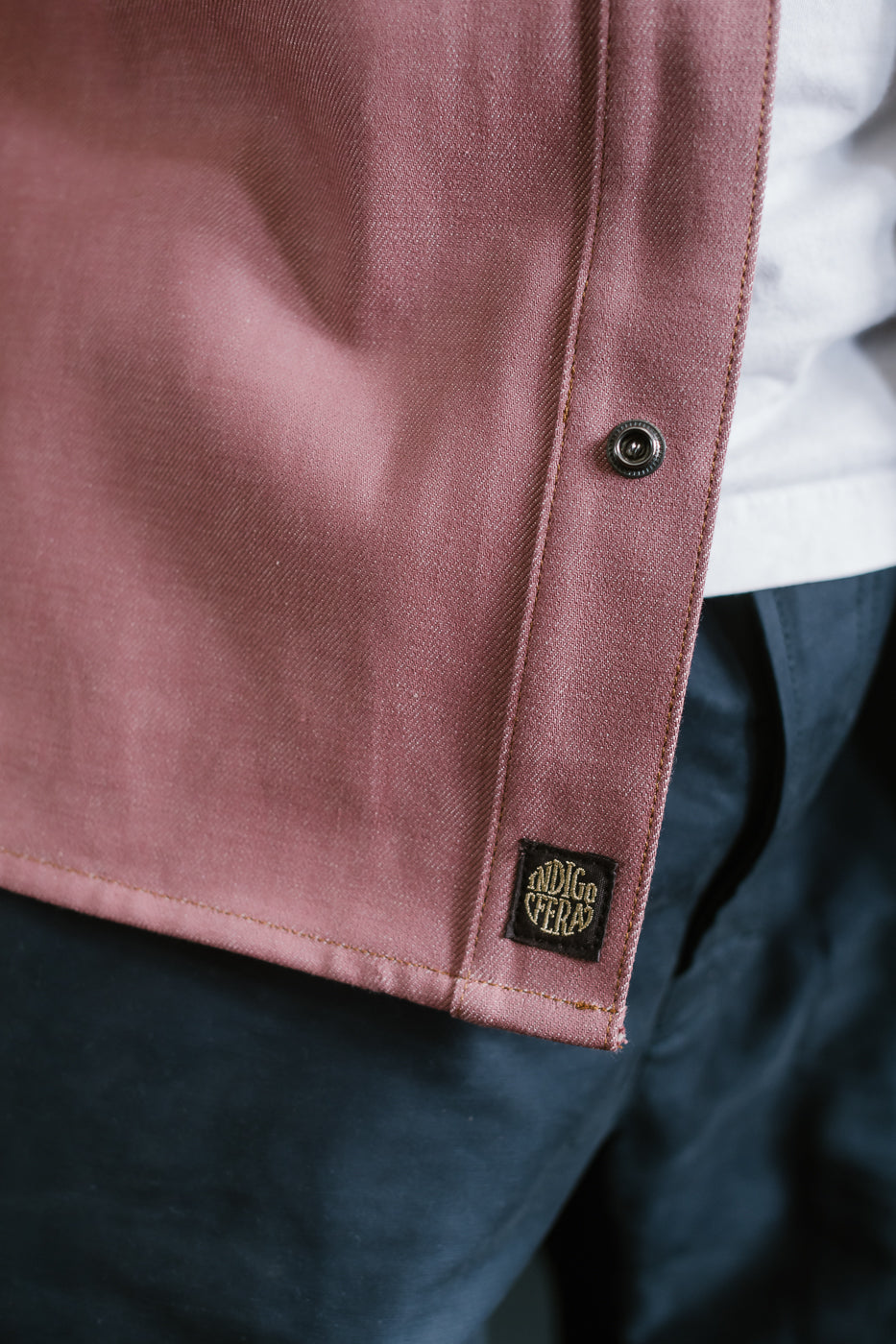 Copeland Shirt Jacket - Pink Denim