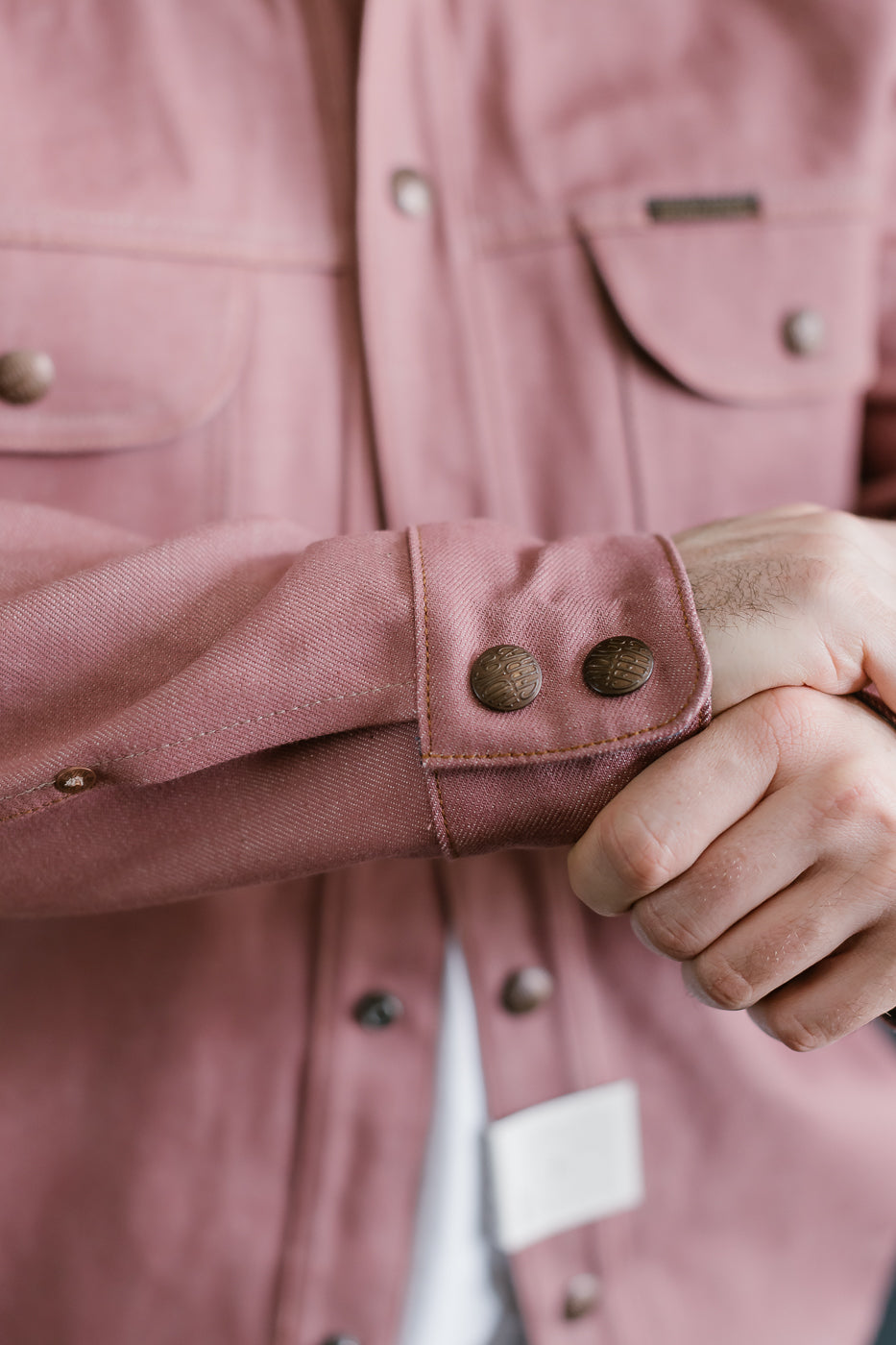 Copeland Shirt Jacket - Pink Denim