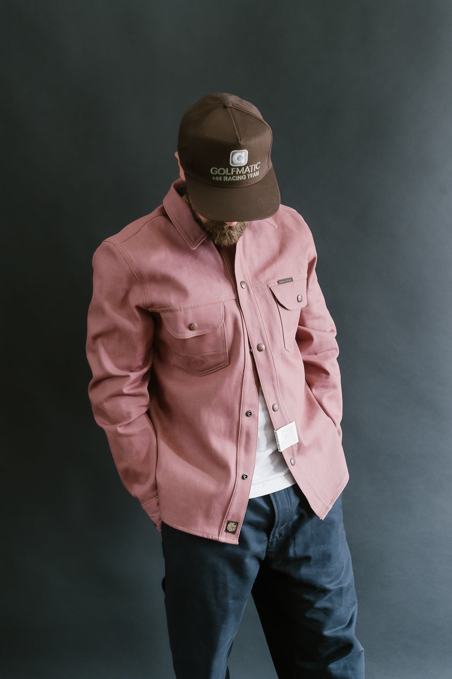 Copeland Shirt Jacket - Pink Denim
