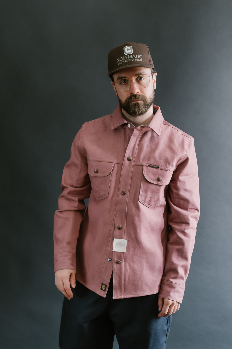 Copeland Shirt Jacket - Pink Denim