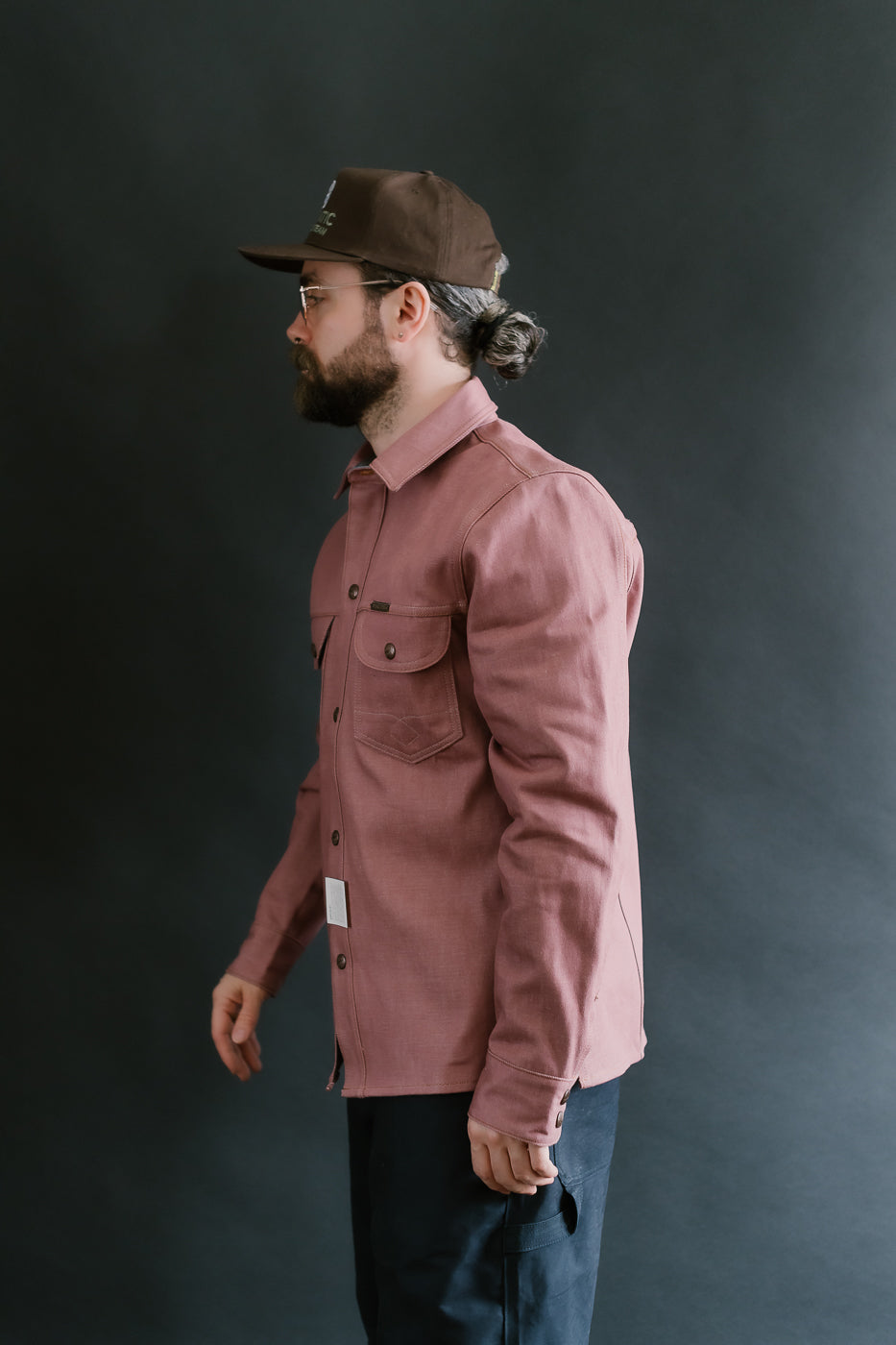 Copeland Shirt Jacket - Pink Denim