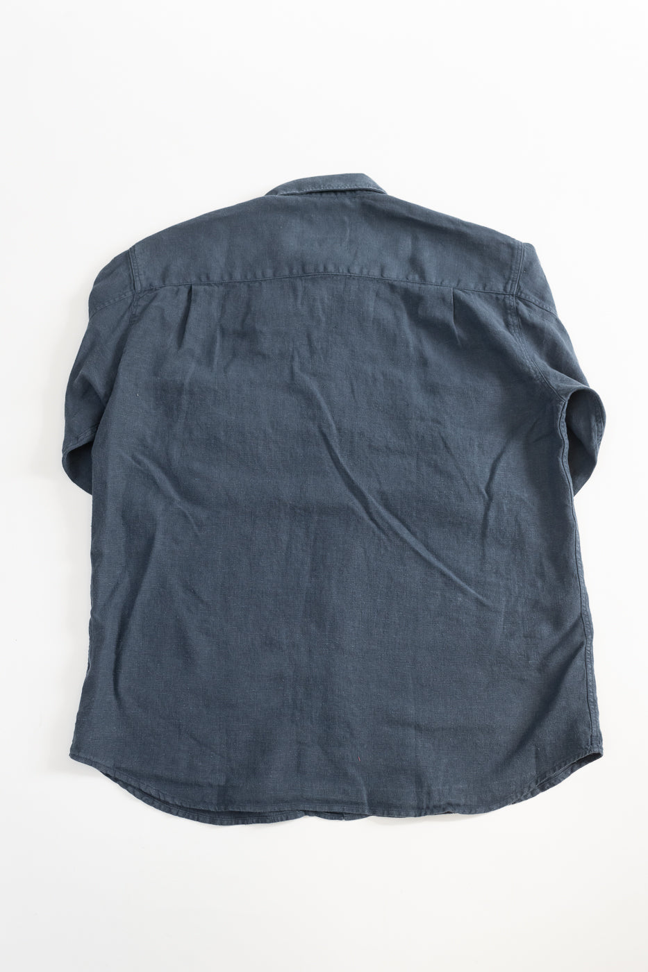 Delray Linen Canvas Shirt - Mood Indigo