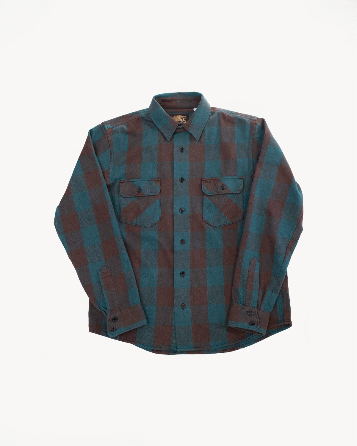Norris Buffalo Plaid - Petrol, Brown