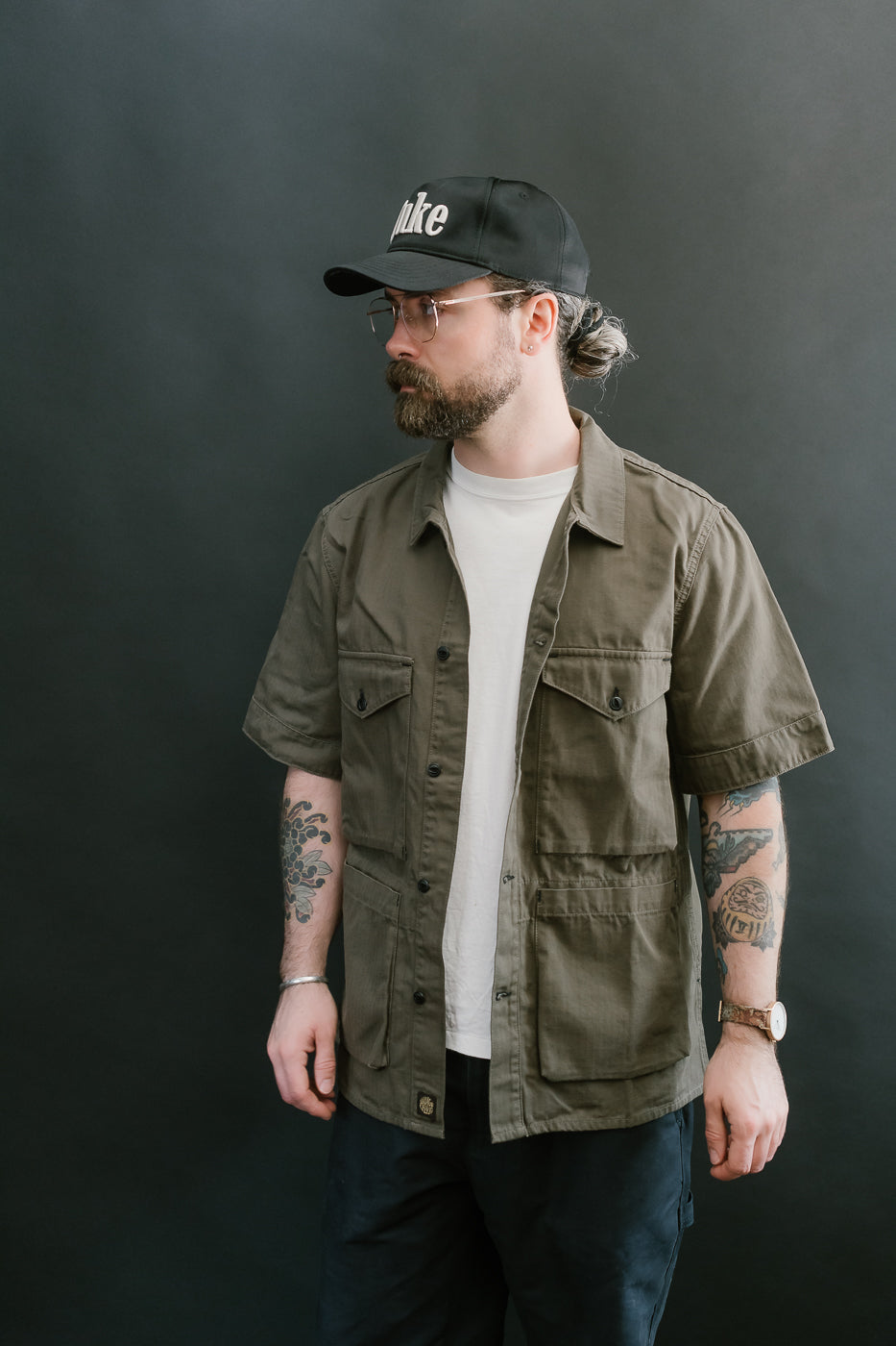 Rivera Neppy Herringbone - Khaki Green