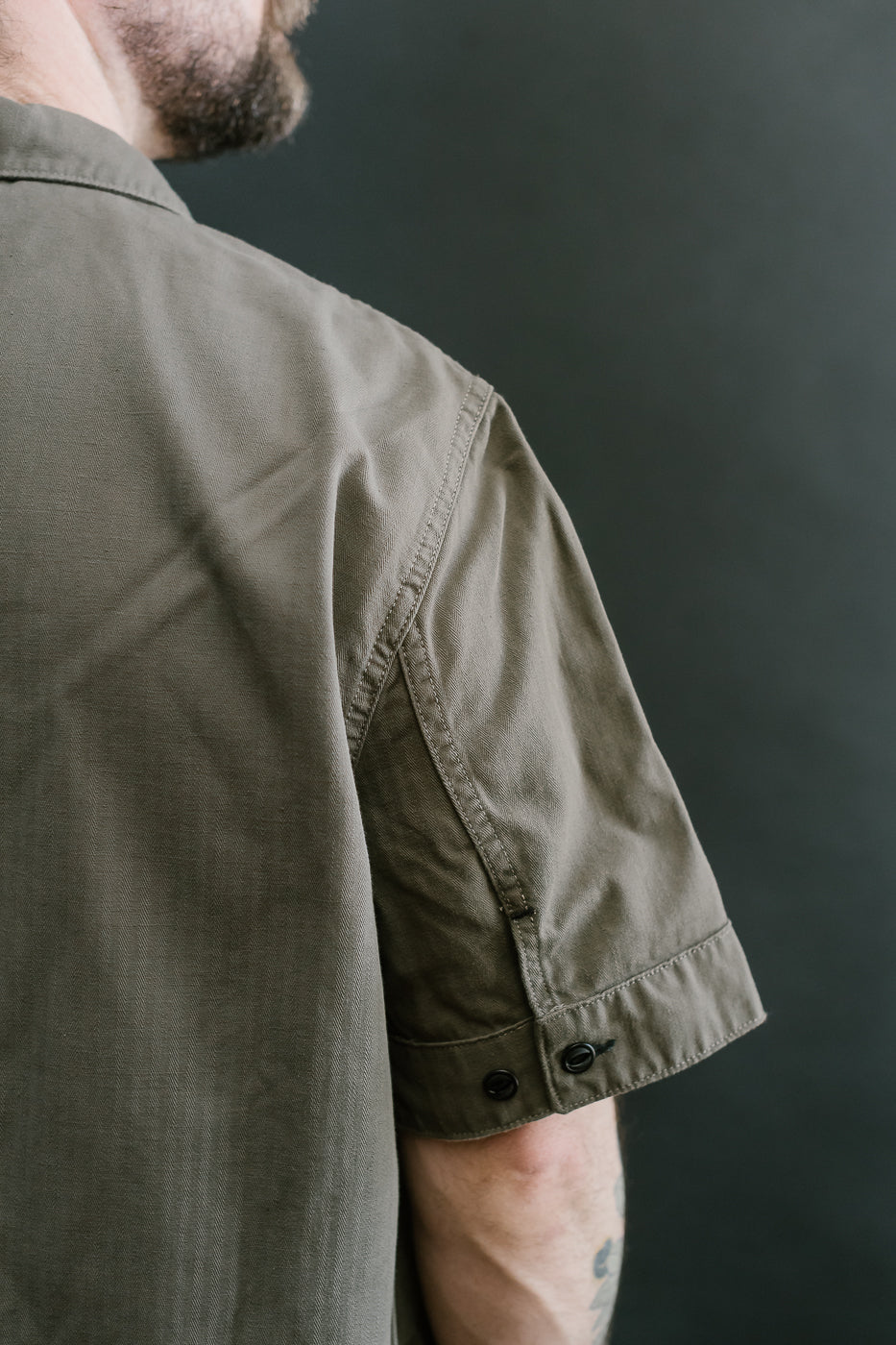Rivera Neppy Herringbone - Khaki Green