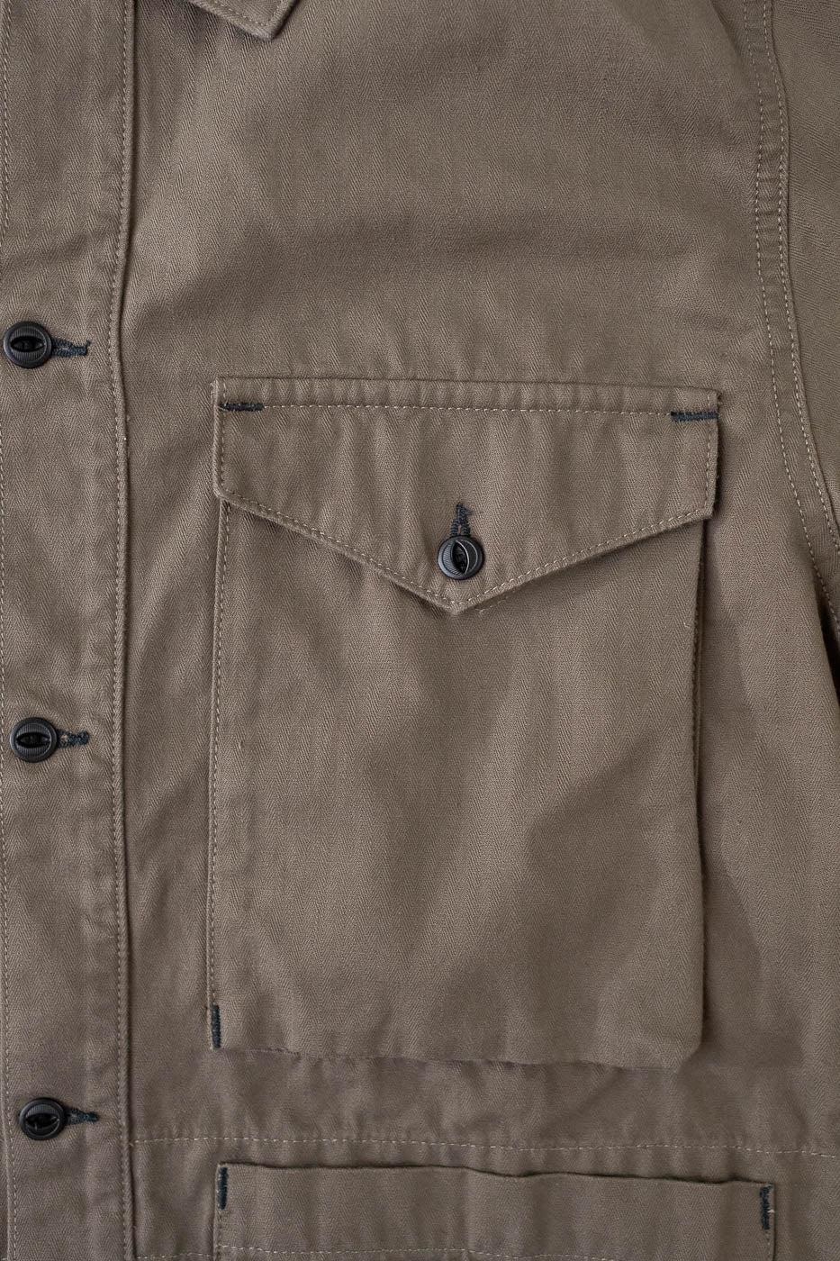 Rivera Neppy Herringbone - Khaki Green