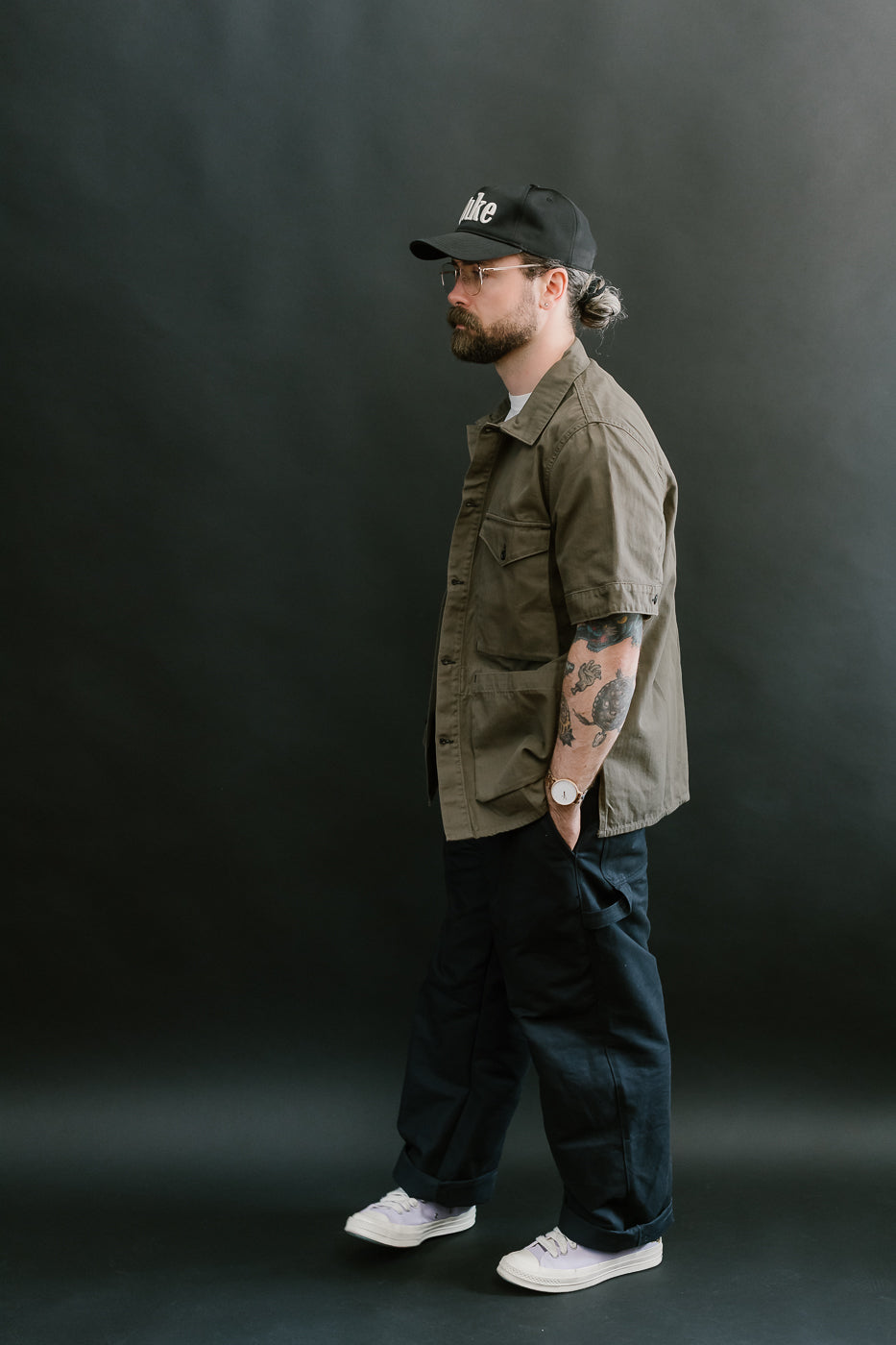 Rivera Neppy Herringbone - Khaki Green
