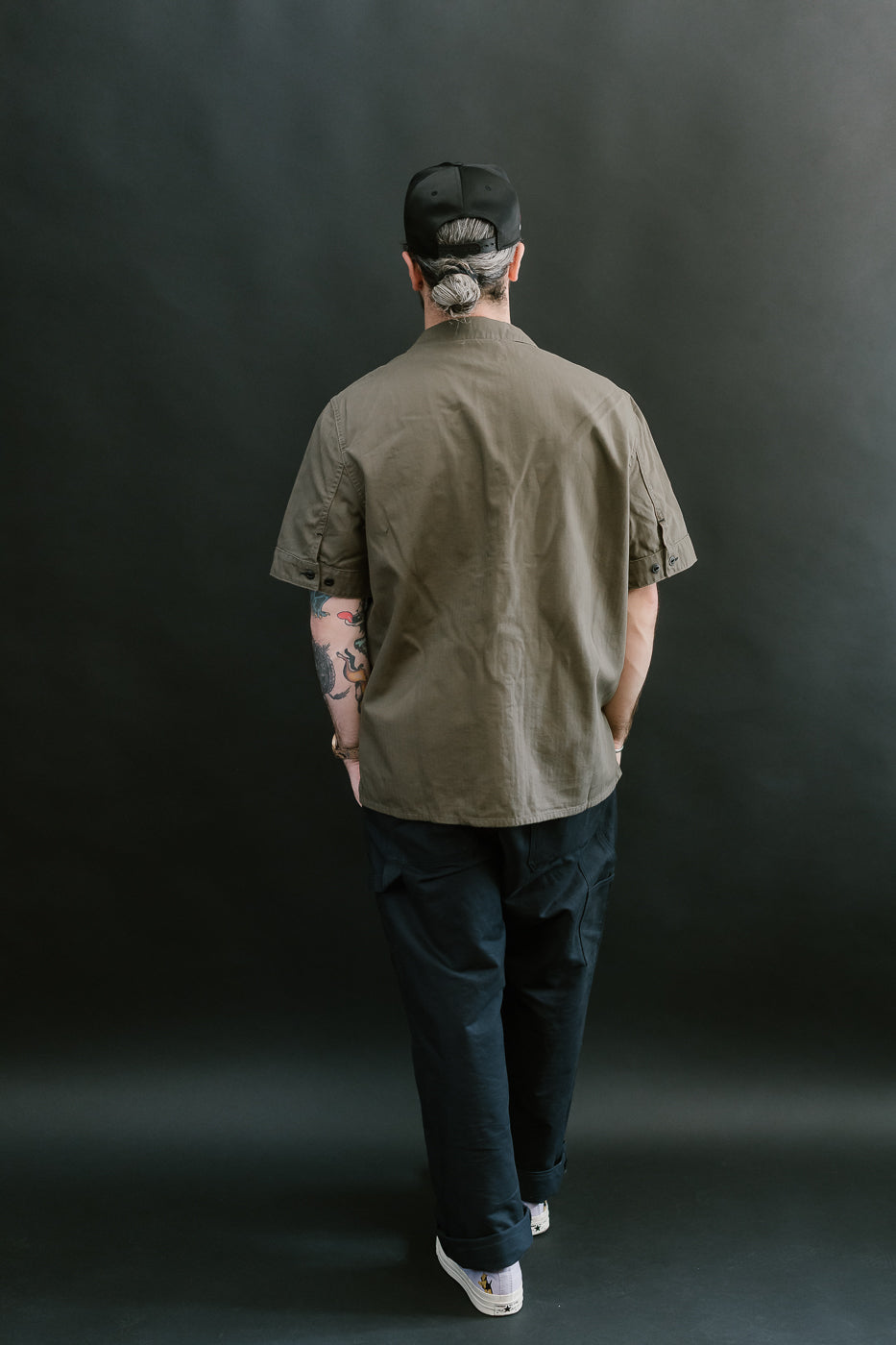 Rivera Neppy Herringbone - Khaki Green