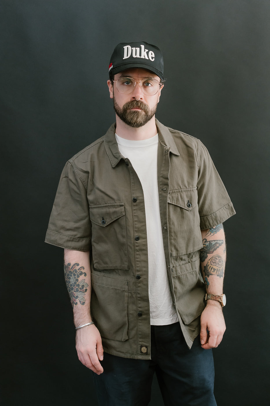 Rivera Neppy Herringbone - Khaki Green