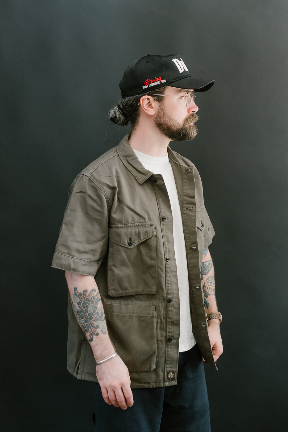 Rivera Neppy Herringbone - Khaki Green