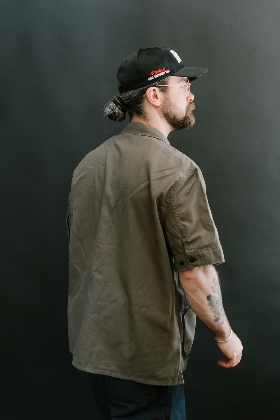Rivera Neppy Herringbone - Khaki Green