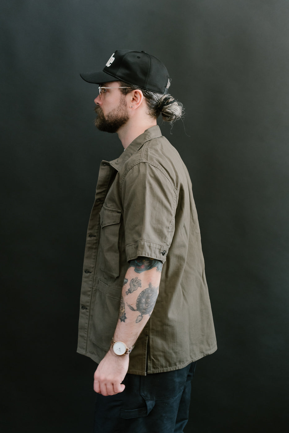 Rivera Neppy Herringbone - Khaki Green