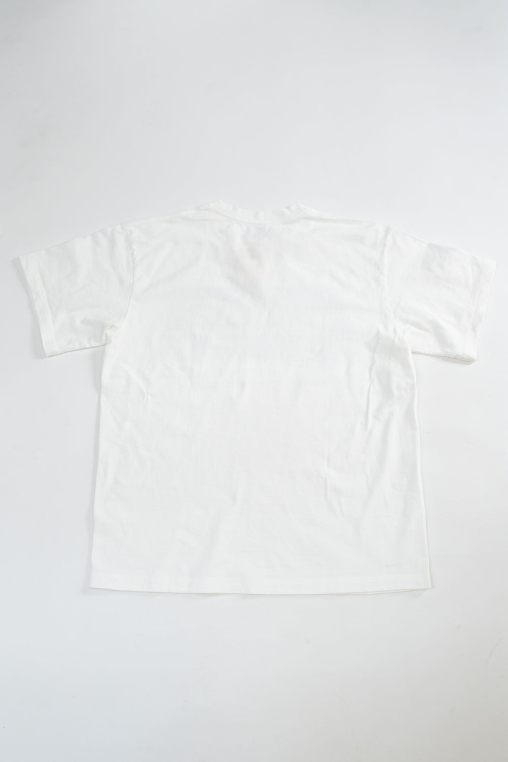 IHT-2405-WHT - 7.5oz Printed Loopwheel Crew Neck T-Shirt - White