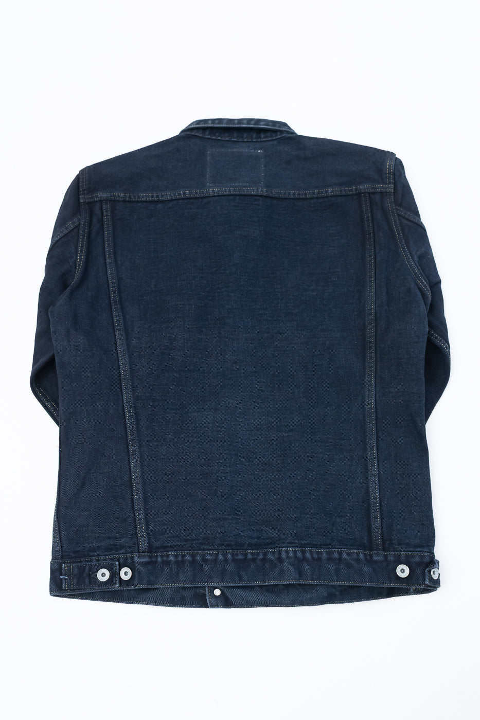 IH-526Lod - 19oz Left-Hand Twill Selvedge Denim Type III Jacket - Indigo Overdyed Black