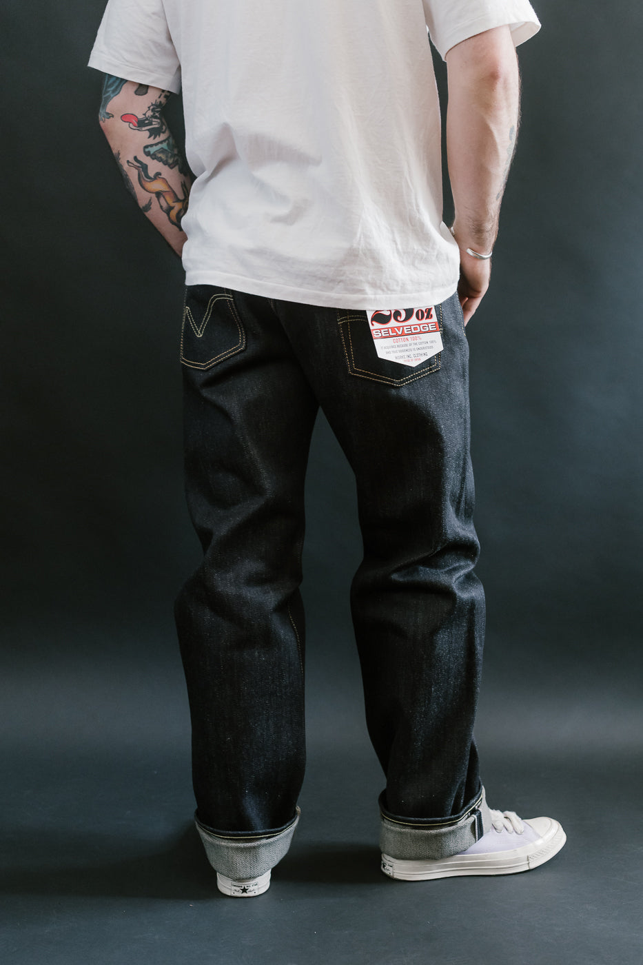 IH-634-XHS - 25oz Selvedge Denim Straight Cut Jeans - Indigo