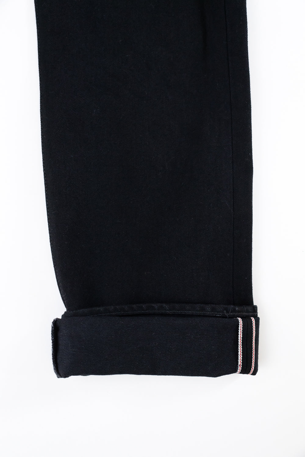 IH-666S-142bb - 14oz Selvedge Denim Slim Straight Cut Jeans - Black/Black