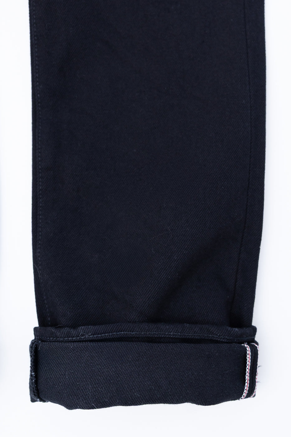 IH-666S-SBG - 21oz Selvedge Denim Slim Straight - Superblack (Fades to Grey)