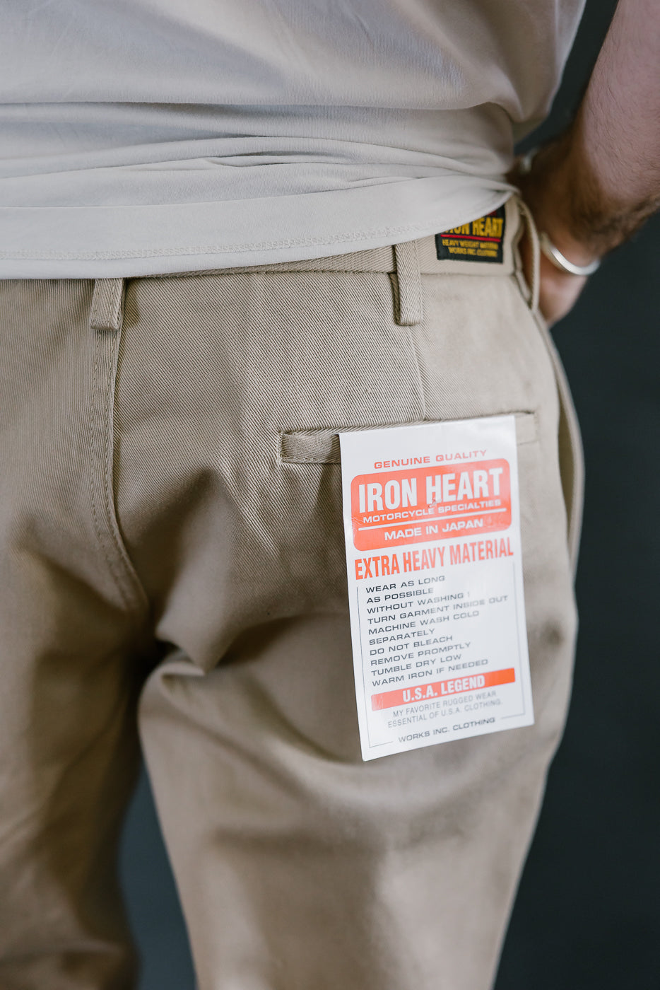 IH-731-KHA - 12oz Heavy Cotton Relaxed Fit Chinos - Khaki