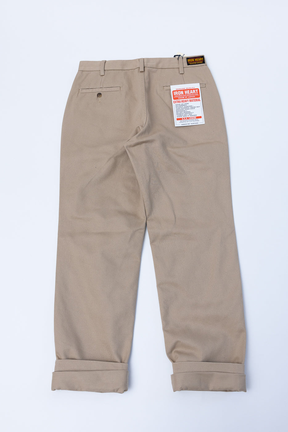 IH-731-KHA - 12oz Heavy Cotton Relaxed Fit Chinos - Khaki