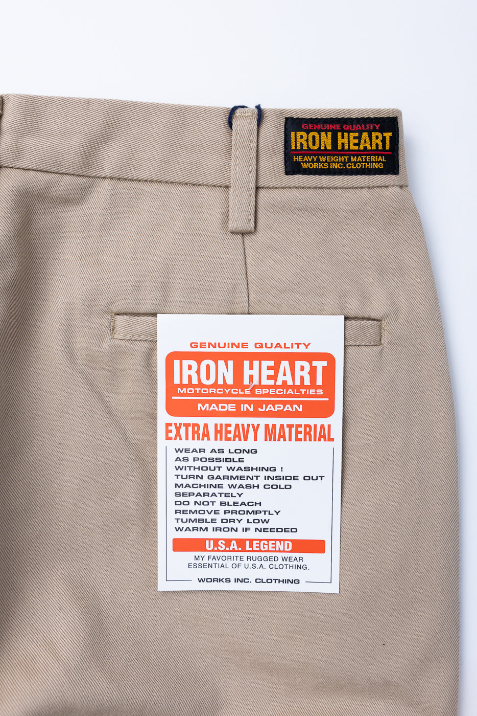 IH-731-KHA - 12oz Heavy Cotton Relaxed Fit Chinos - Khaki