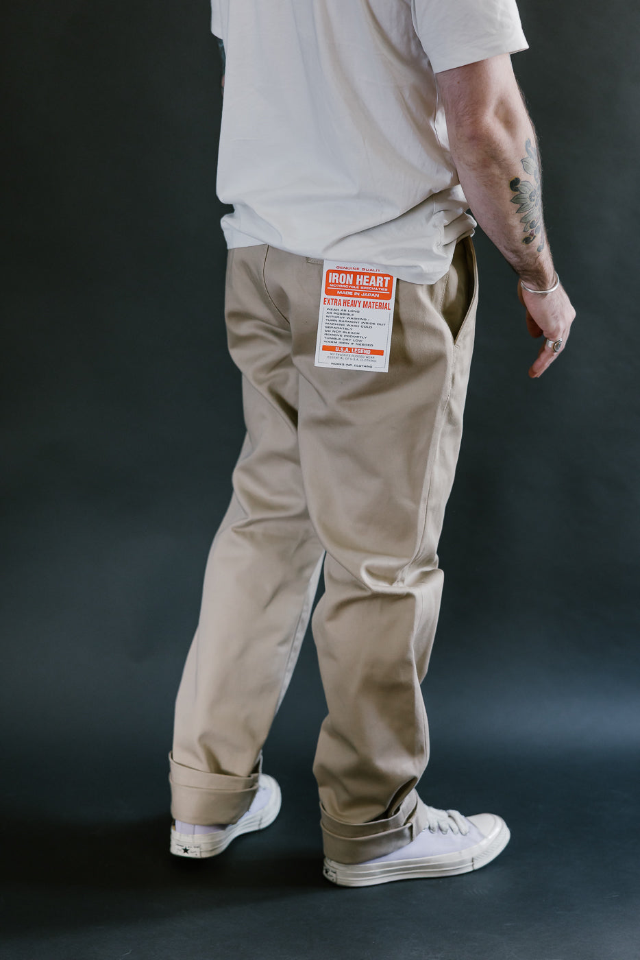 IH-731-KHA - 12oz Heavy Cotton Relaxed Fit Chinos - Khaki