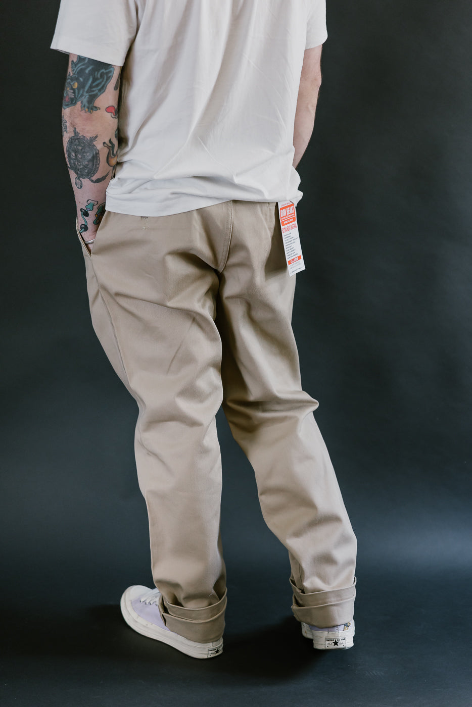 IH-731-KHA - 12oz Heavy Cotton Relaxed Fit Chinos - Khaki