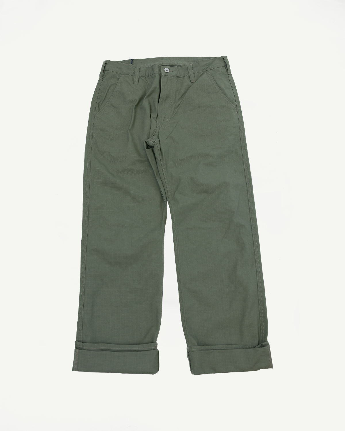 IH-746-GRN - 8oz Ripstop Wide Work Pants - Army Green | Dant IH-746-GRN - 8oz Ripstop Wide Work Pants - Army Green | Dant