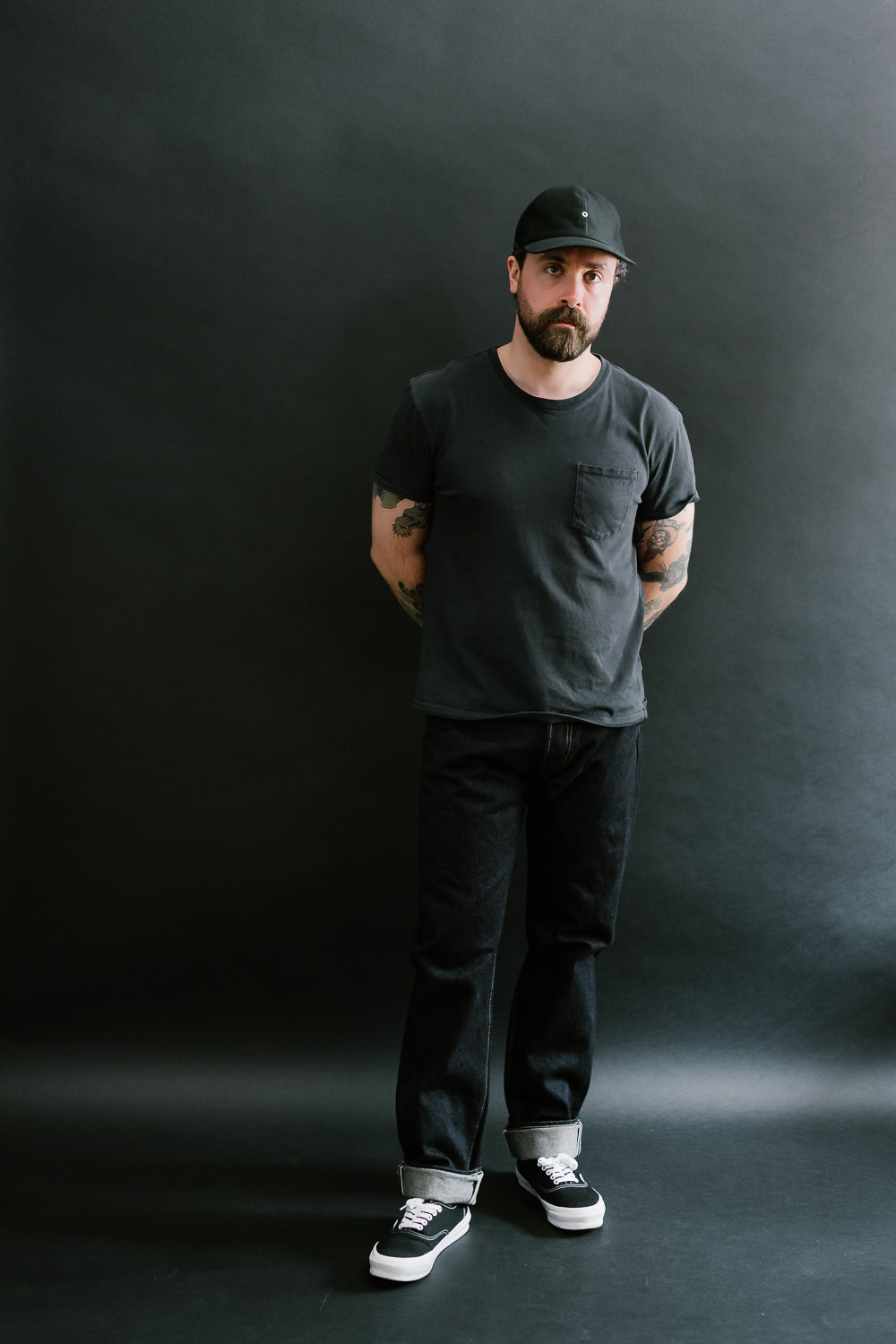 IH-888S-142 - 14oz Selvedge Denim Medium/High Rise Tapered Cut Jeans - Indigo