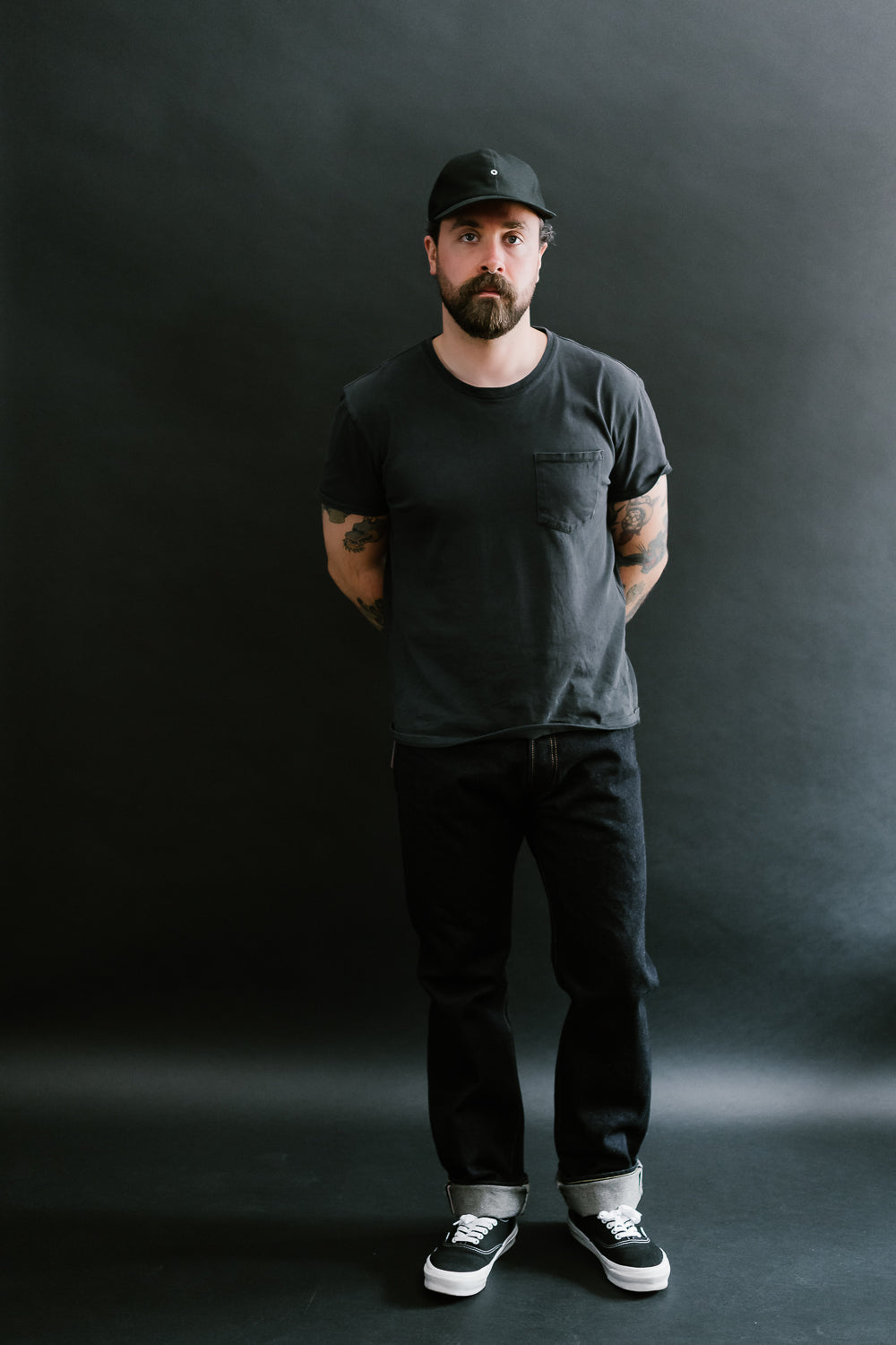 IH-888S-142 - 14oz Selvedge Denim Medium/High Rise Tapered Cut Jeans - Indigo