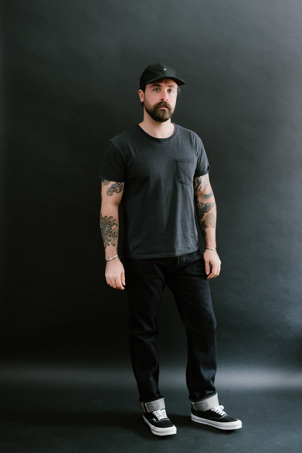IH-888S-142 - 14oz Selvedge Denim Medium/High Rise Tapered Cut Jeans - Indigo