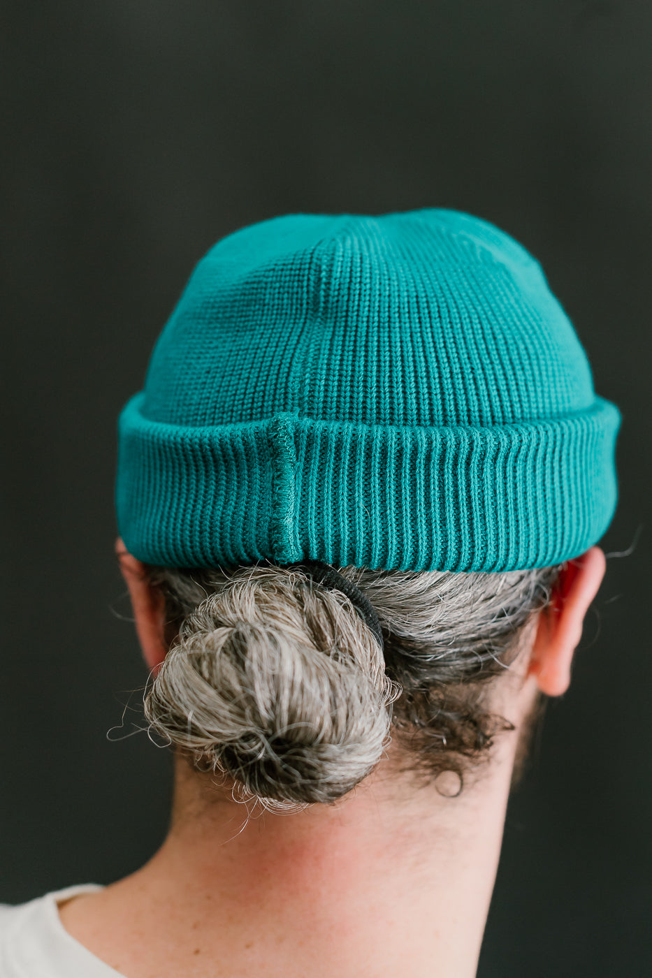 IHG-081-BLU - 100% Cotton Ribbed Beanie - Blue