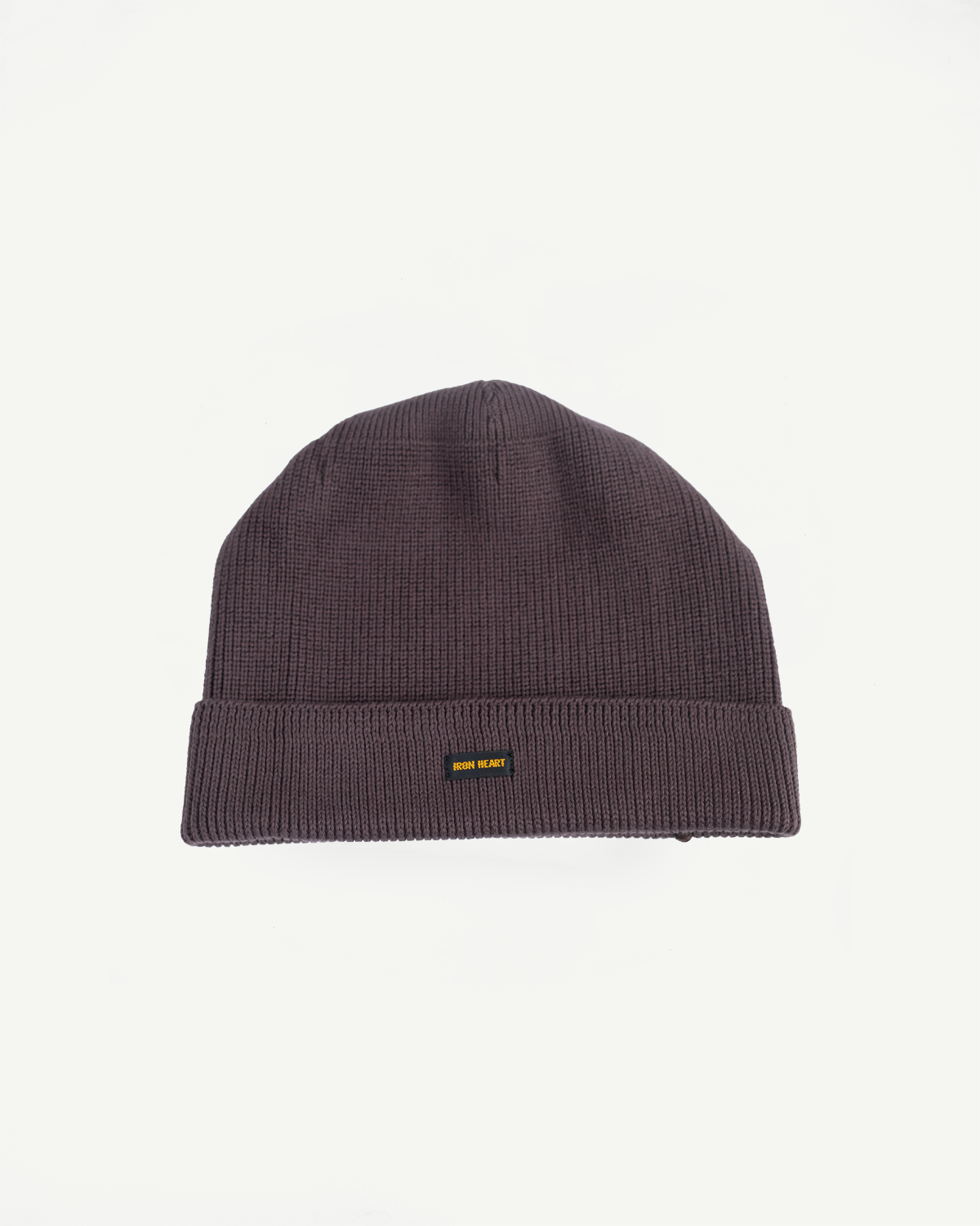 IHG-081-GRY - 100% Cotton Ribbed Beanie - Grey