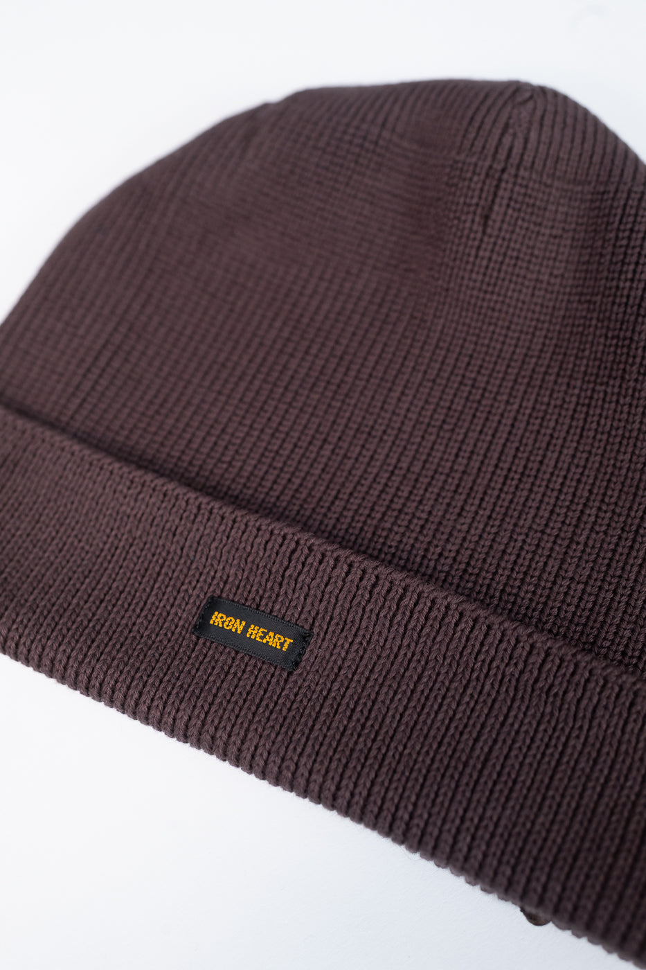 IHG-081-GRY - 100% Cotton Ribbed Beanie - Grey