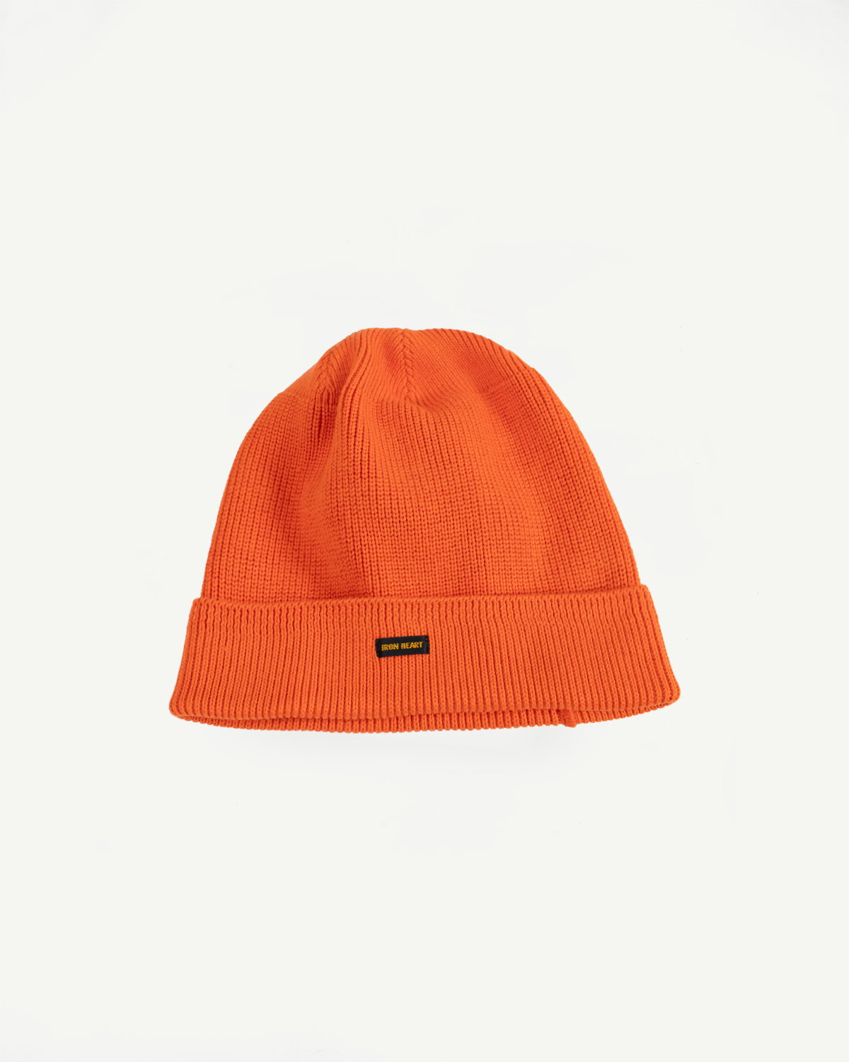 IHG-081-ORA - 100% Cotton Ribbed Beanie - Orange