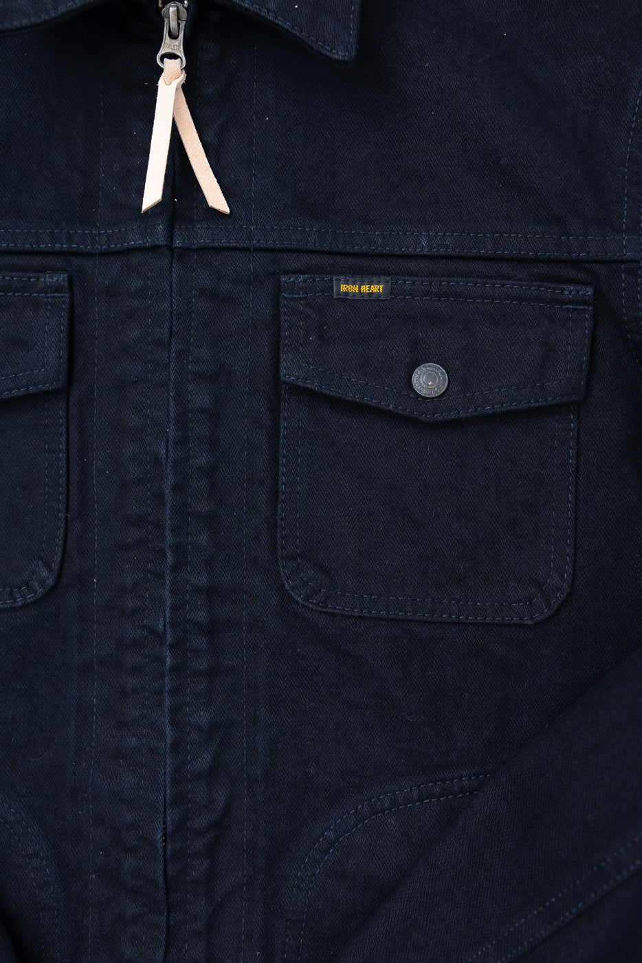 IHJ-123-OD - 14oz Broken Twill Selvedge Denim Work Jacket - Indigo