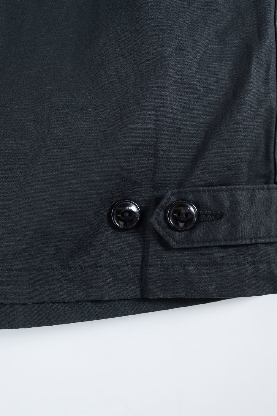 IHJ-145-BLK - 7oz Rubber Wax Coated Windbreaker - Black