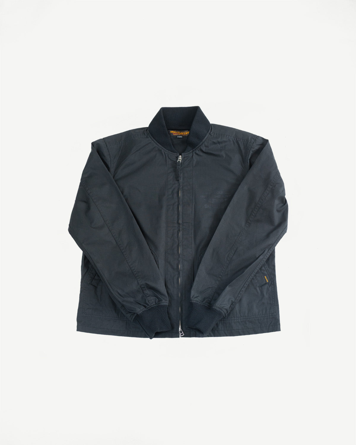 IHJ-145-BLK - 7oz Rubber Wax Coated Windbreaker - Black