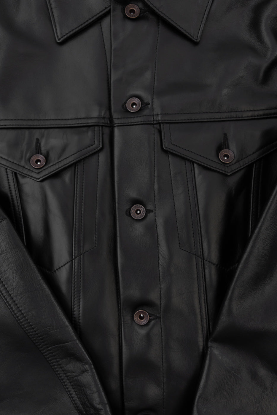IHJ-64-BLK - Japanese Horsehide Modified Type III Jacket - Black