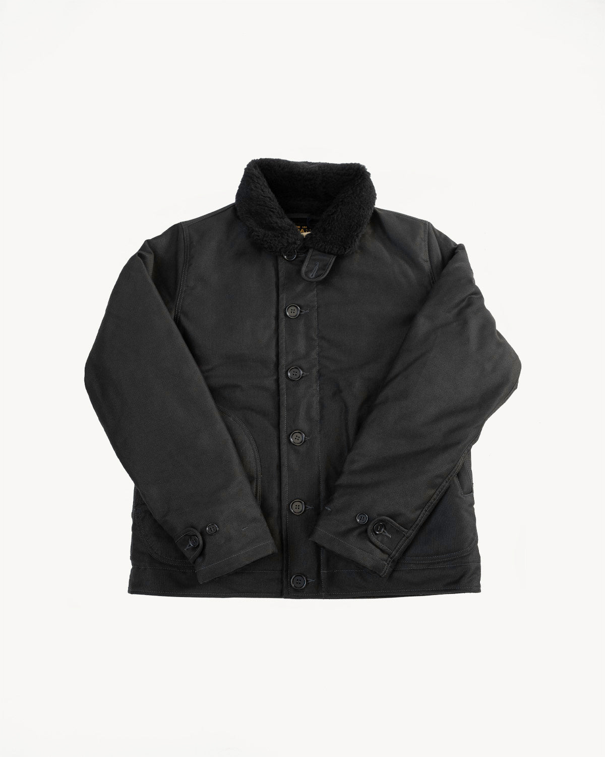 IHM-35-BLK - Whipcord N1 Deck Jacket - Black, Black