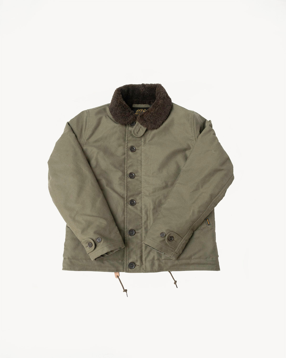 IHM-37-GRN - Oiled Whipcord N1 Deck Jacket - Army Green