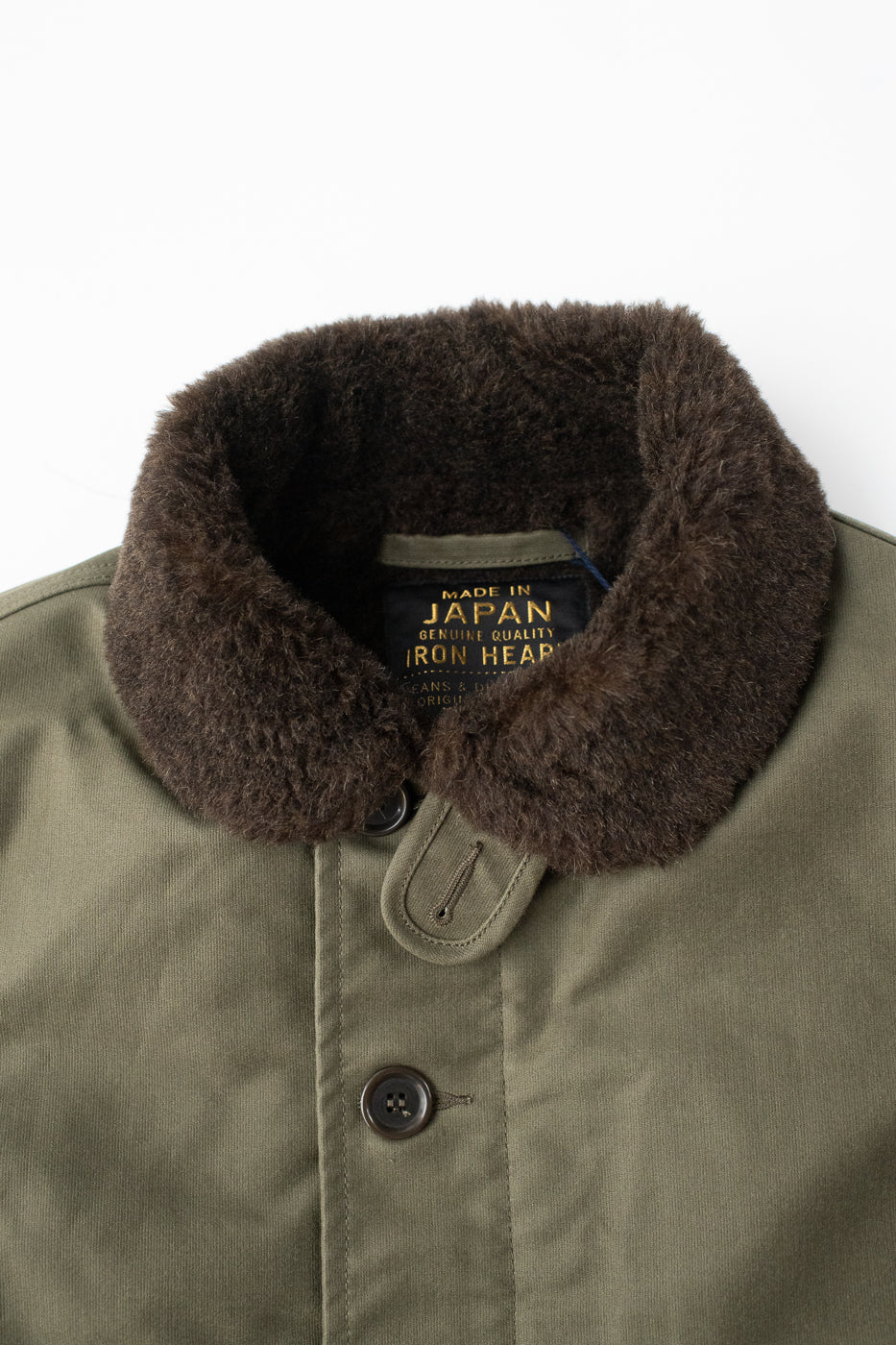 IHM-37-GRN - Oiled Whipcord N1 Deck Jacket - Army Green