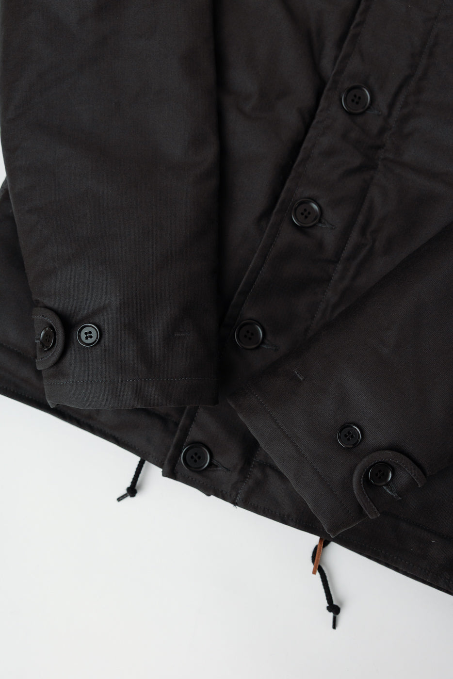IHM-37-BLK - Oiled Whipcord N1 Deck Jacket - Black | Dant