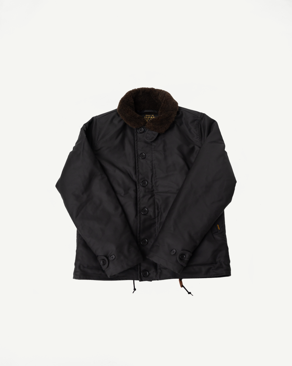 IHM-37-BLK - Oiled Whipcord N1 Deck Jacket - Black | Dant IHM-37-BLK - Oiled Whipcord N1 Deck Jacket - Black | Dant