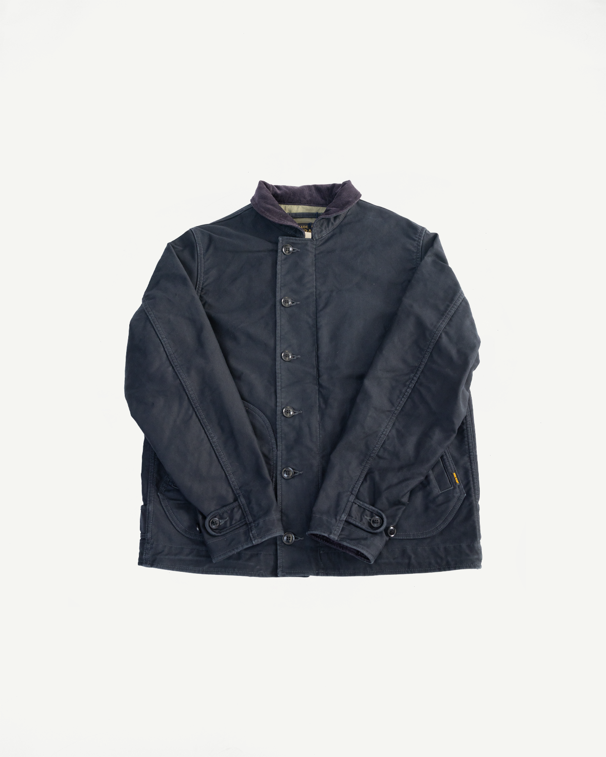 IHM-48-BLK - 12oz Whipcord Lightweight N1 Deck Jacket - Black | Dant IHM-48-BLK - 12oz Whipcord Lightweight N1 Deck Jacket - Black | Dant
