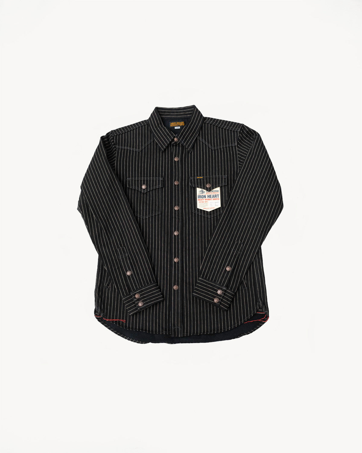 IHSH-227-BLK - 12oz Wabash CPO Shirt - Black