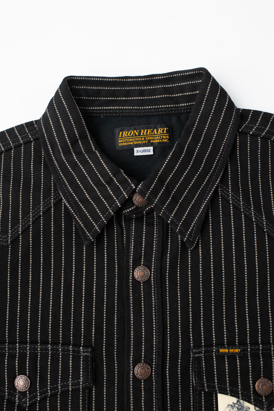 IHSH-227-BLK - 12oz Wabash CPO Shirt - Black