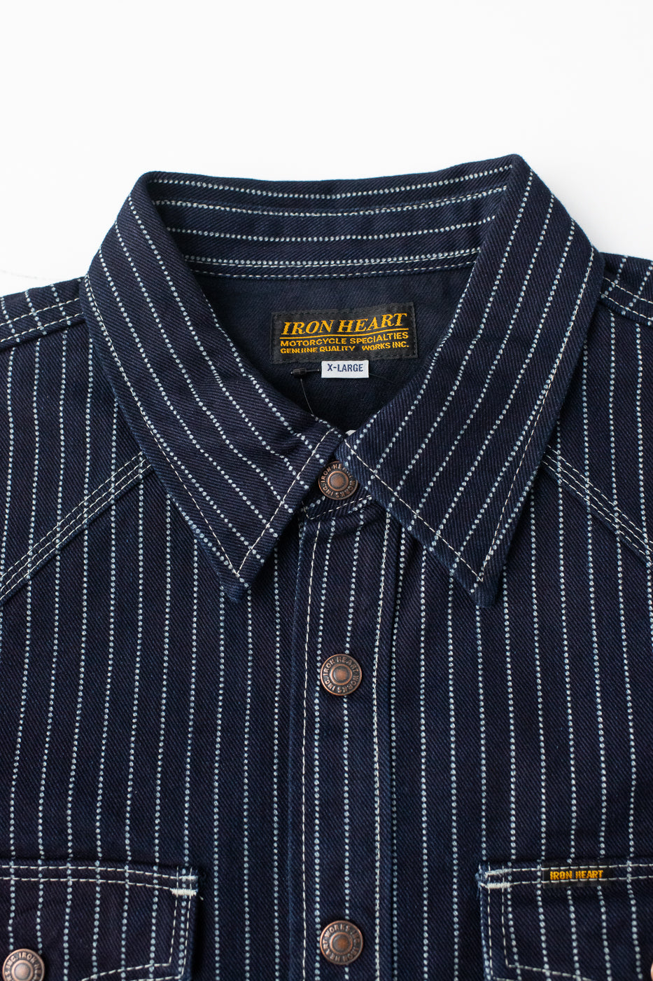 IHSH-227-IND 12oz Wabash CPO Shirt Indigo Dant